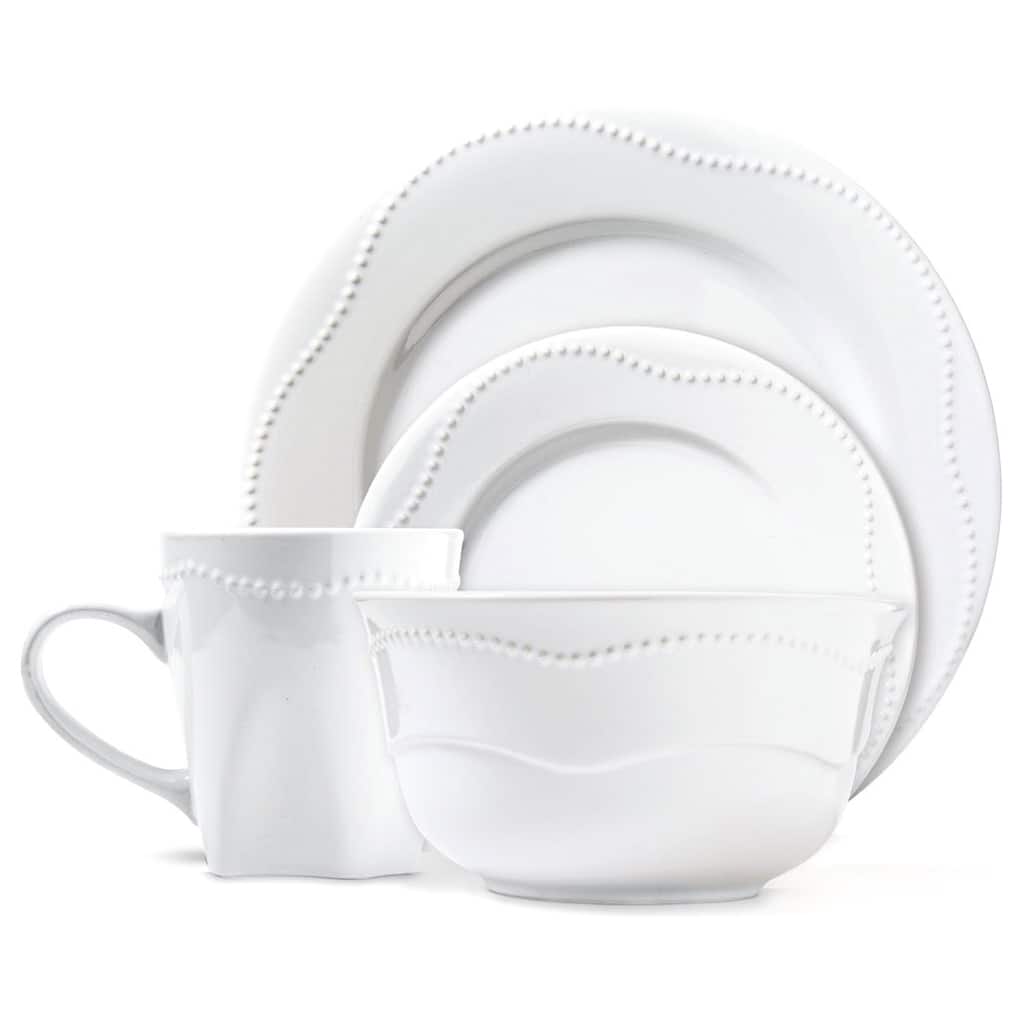 Dotrielle Blanc Premium Ceramic Stoneware Dinner Set