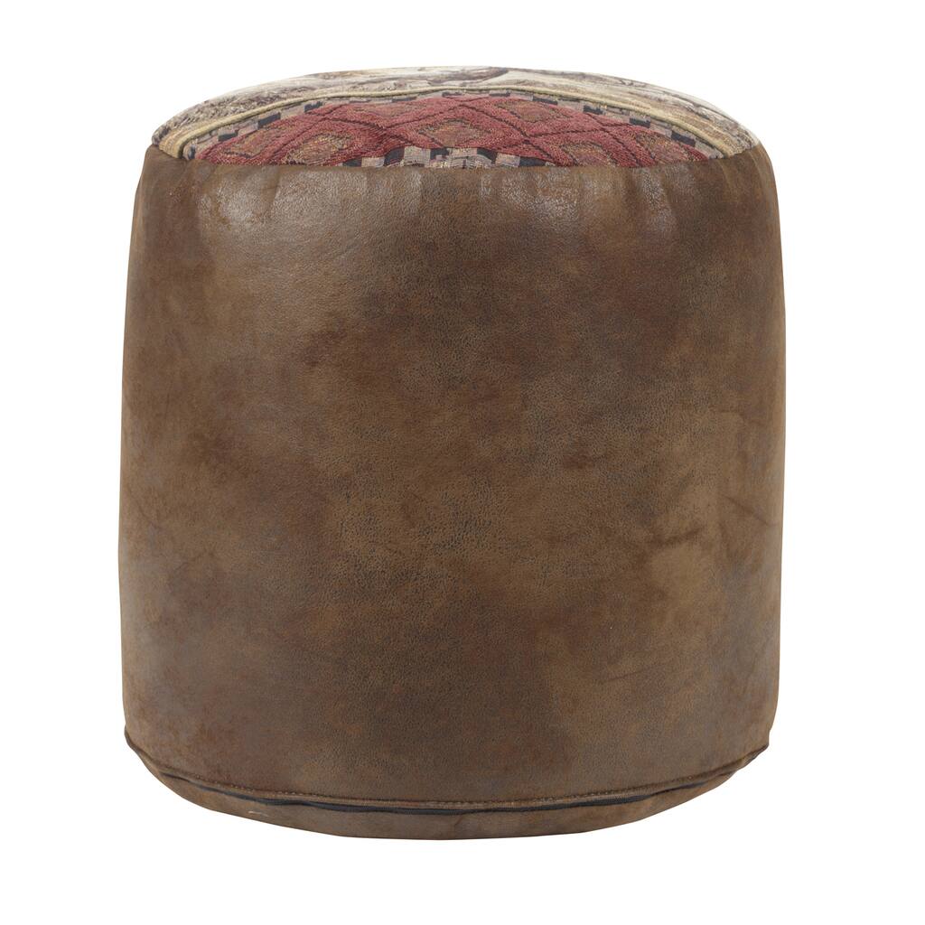Deer Valley Tapestry Pouf Ottoman