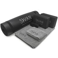 Sivan 6-piece Yoga Mat Kit Black