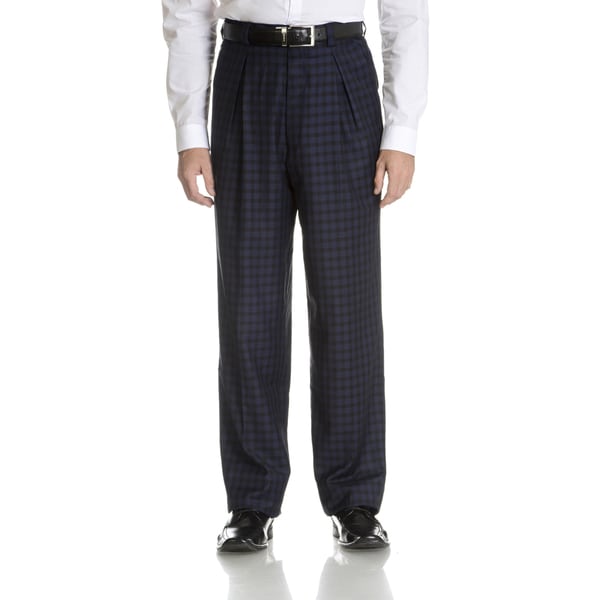 Blu Martini Men's Plaid Dress Pant
