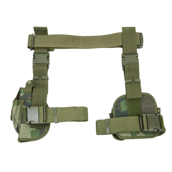 NcStar 3 Piece Drop Leg Holster/Mag Holder Woodland Camo