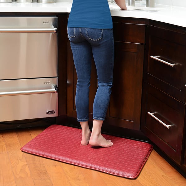 Kitchen Mat [2 PCS] Cushion Anti Fatigue Comfort Mat, Non Slip Memory Foam