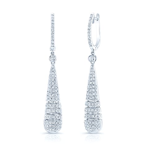18k White Gold 1 1/3ct TDW Diamond Earrings