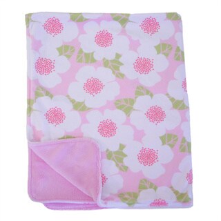 Nurture Imagination Garden District Plush 2 Ply Minky Blanket Floral