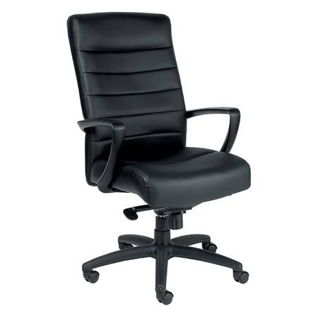Manchester High-Back Black Leather Conference Chair