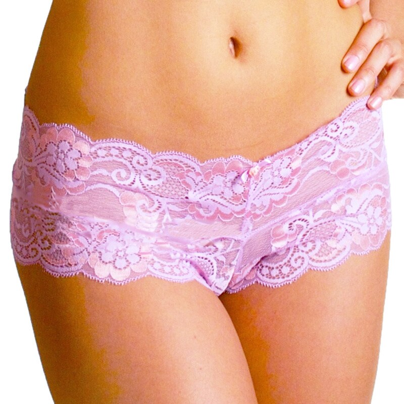 Shop Prestige Biatta Women's Victoria Lilac Crossdyed Lace Cheeky
