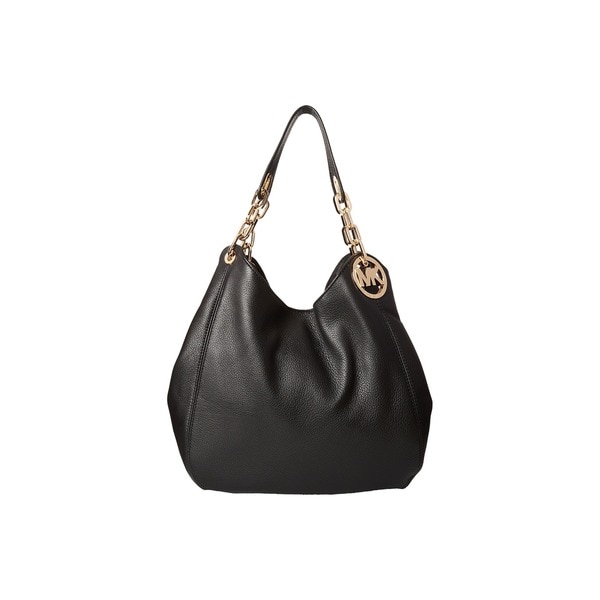 Shop Michael Kors Fulton Black Large Shoulder Handbag - Free Shipping ...