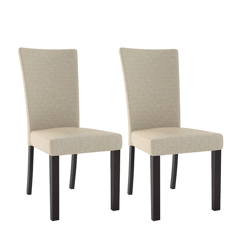Bistro Woven Fabric Dining Chairs, Set of 2