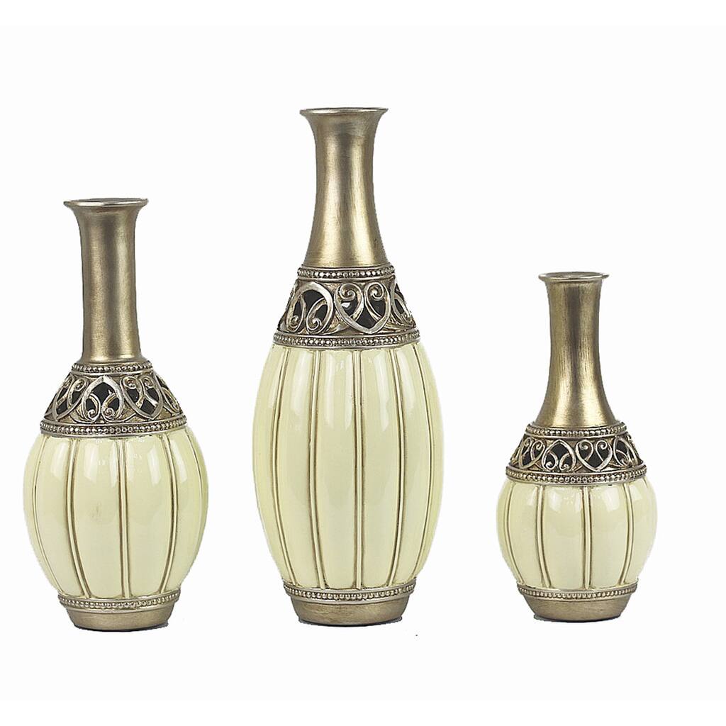 D'Lusso Designs Juliana Collection Three Vase Set