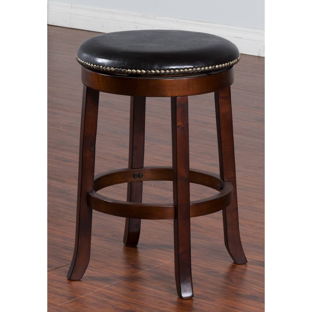 Sunny Designs 24-inch Cappuccino Swivel Bar Stool