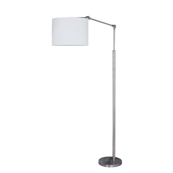 74 inch Metal Floor Lamp in Satin Nickel