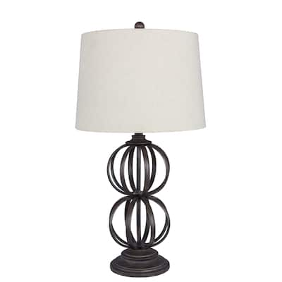 31 inch Bronze Metal Ball Table Lamp