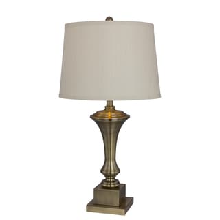 29 inch Metal Table Lamp in Antique Brass