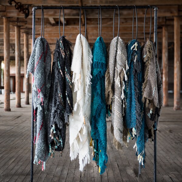 Hand-woven Sadie Striped Throw Blanket With Fringe