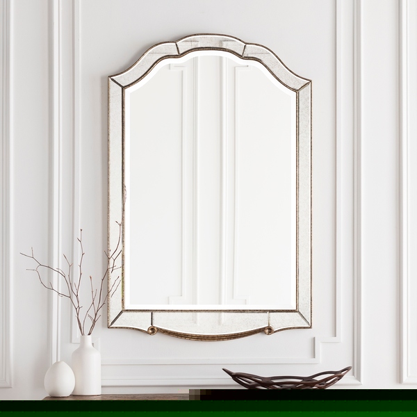 Hector Elegant Antique Accented Arched Wall Mirror 31.5" x 47.6" - Gold - 31.5" x 47.6"