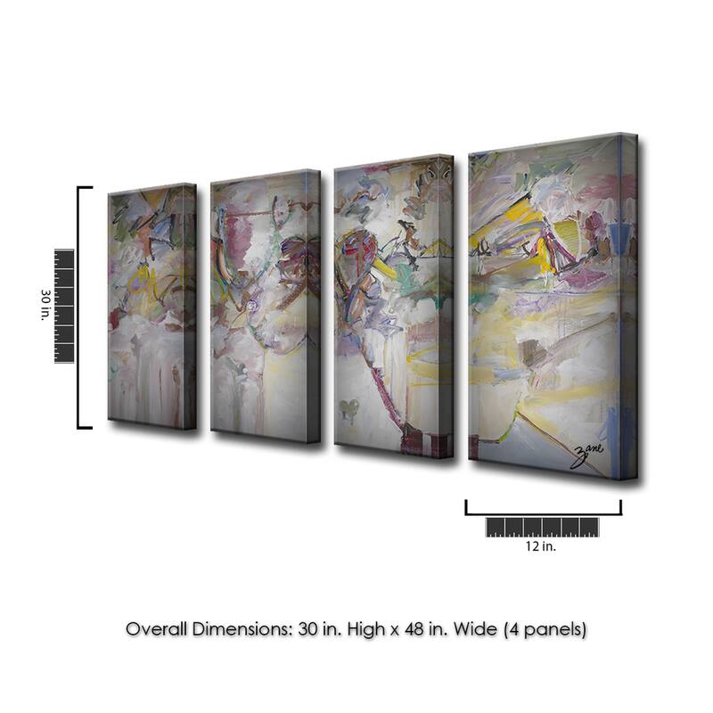 'Abstract XXI' Wrapped Canvas Wall Art