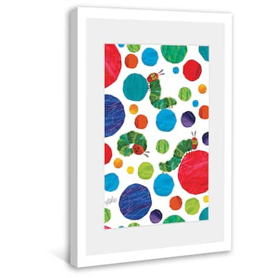 Marmont Hill - Polka Dot Caterpillars by Eric Carle Painting on Framed Print - Multi-Color