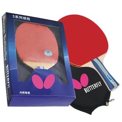 Butterfly 501 Shakehand Table Tennis Racket Set with Ping Pong Paddle Case - ITTF Approved
