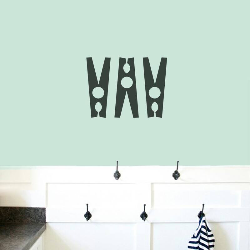 Clothespins Set Laundry Room Wall Decals SMALL Bed Bath & Beyond