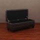 Leather Storage Bench Dark Brown. Opens flyout.