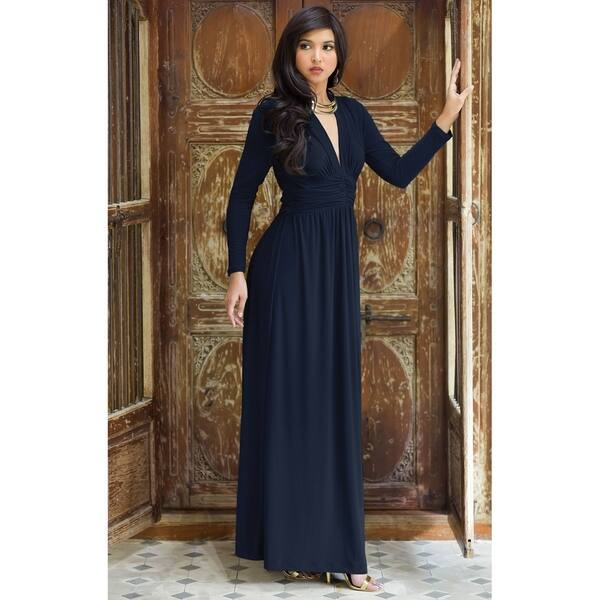 KOH KOH Women's Vintage Inspired V-neck Long Sleeve Maxi Dress in Emerald Green - L (As Is Item) - Bed Bath & Beyond - 21904821 KOH KOH Women's Vintage Inspired V-neck Long Sleeve Maxi Dress in Emerald Green - L (As Is Item) - Bed Bath & Beyond - 21904821