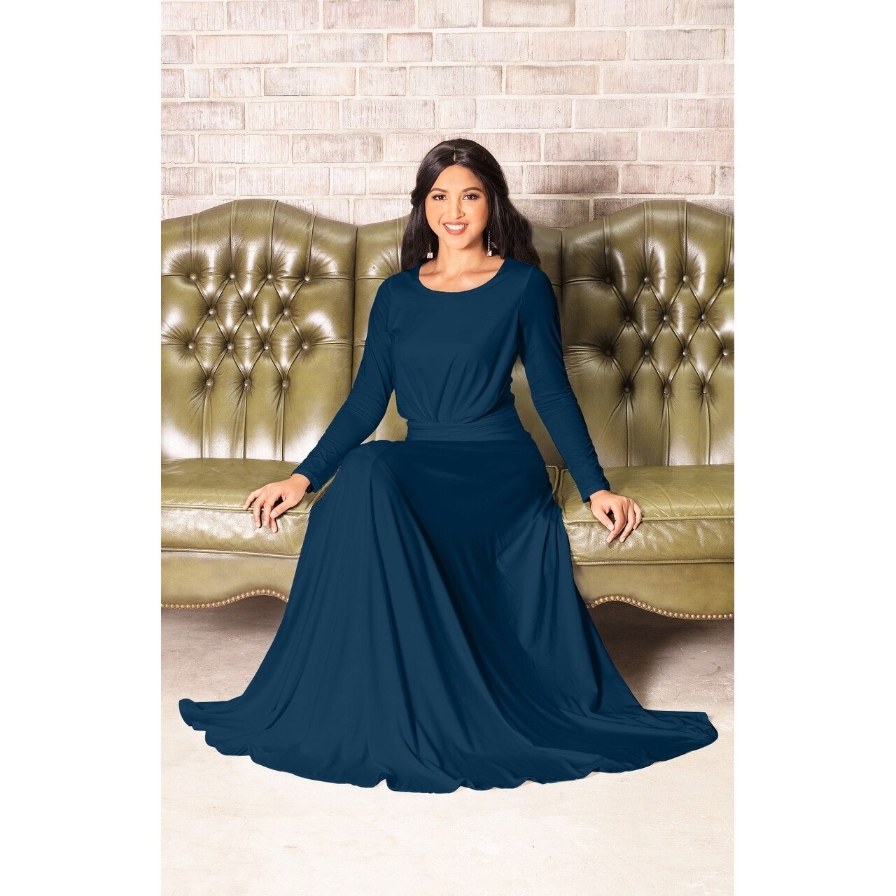 long flowy dresses with long sleeves