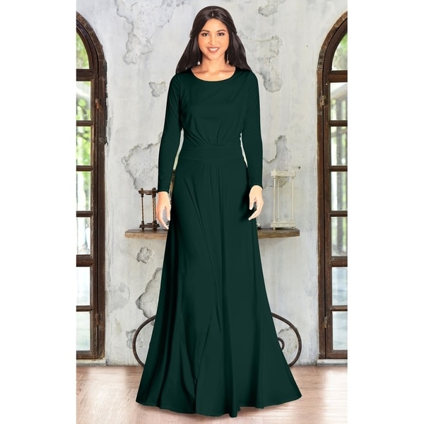 emerald green flowy dress