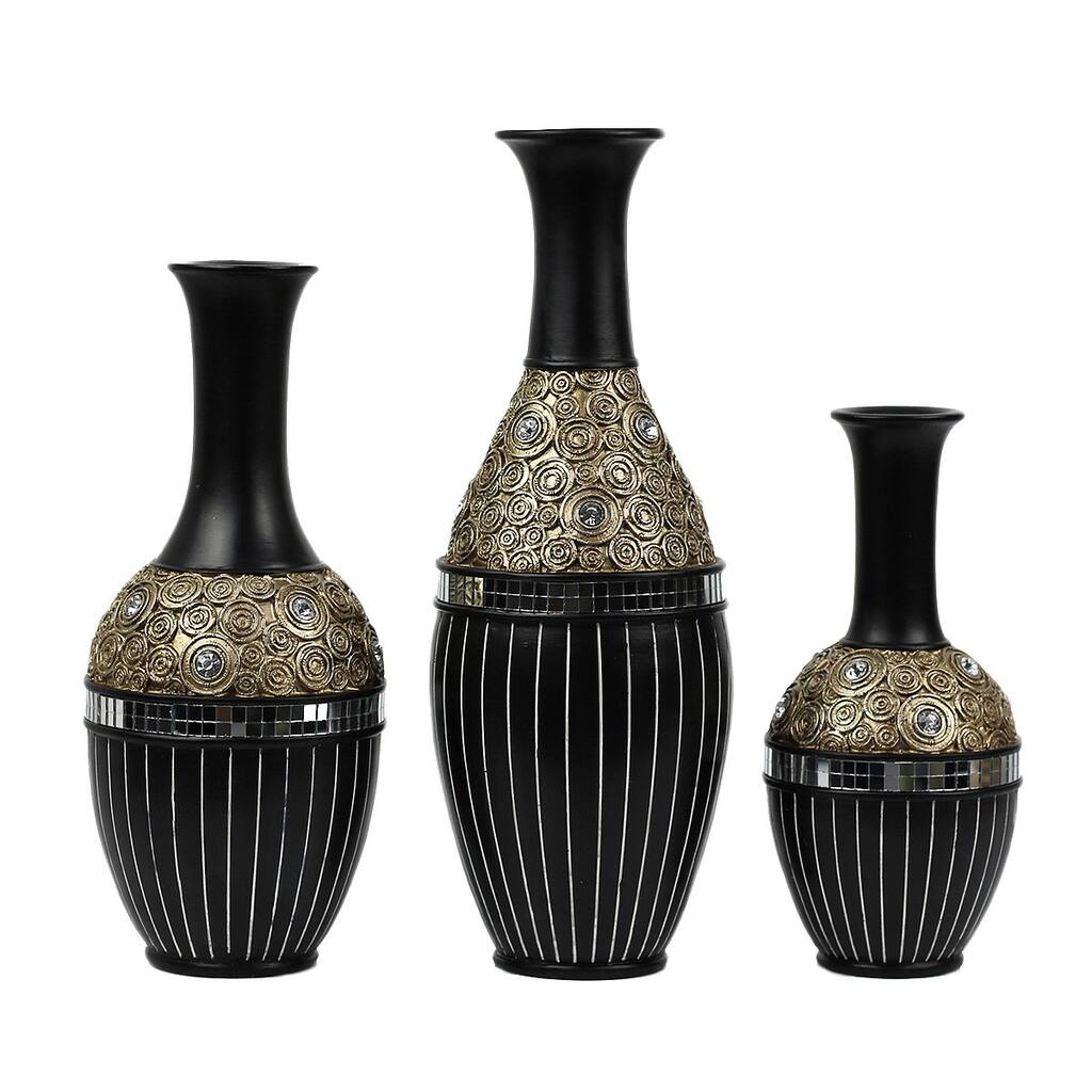 D'Lusso Designs Iris Collection Three Vase Set
