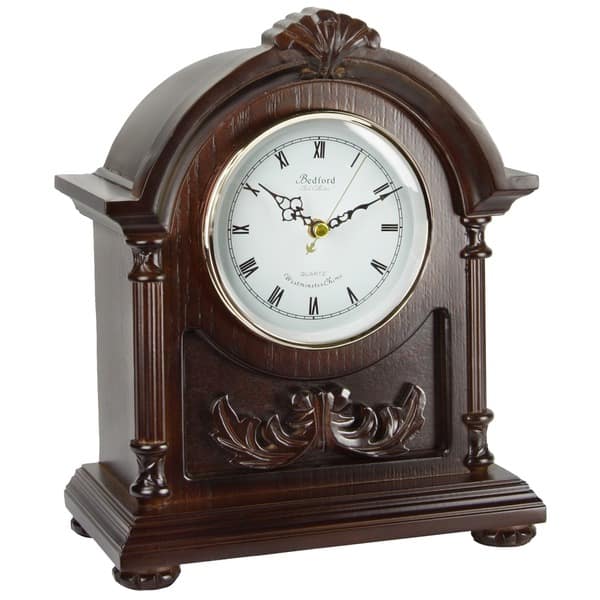 slide 1 of 1, Bedford Clock Collection Wood Mantel Clock with Chimes