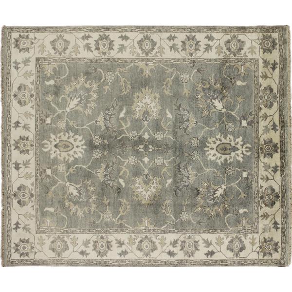 Shop Noori Rug Viscose Gulhayo Grey/Ivory Rug 7'10" x 9'9" On Sale