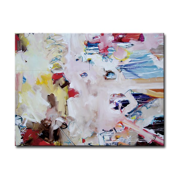 'New World' Abstract Wrapped Canvas Wall Art Bed Bath & Beyond 10836896