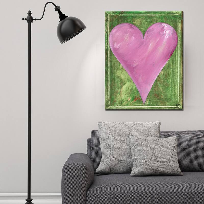 'Kendall' Heartwork Wrapped Canvas Wall Art