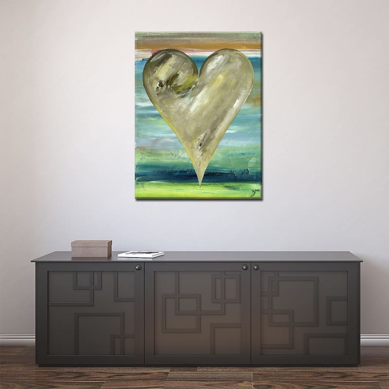 'Karachi' Heartwork Wrapped Canvas Wall Art