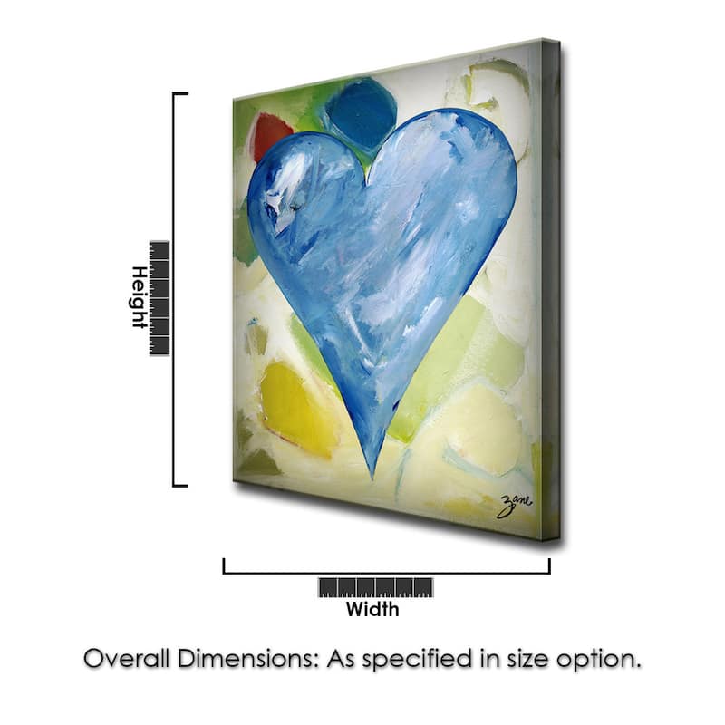'Zurich' Heartwork Wrapped Canvas Wall Art