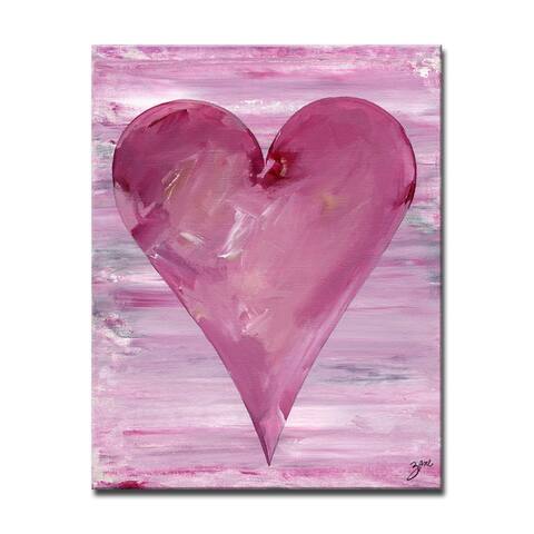 'Jessica' Heartwork Wrapped Canvas Wall Art