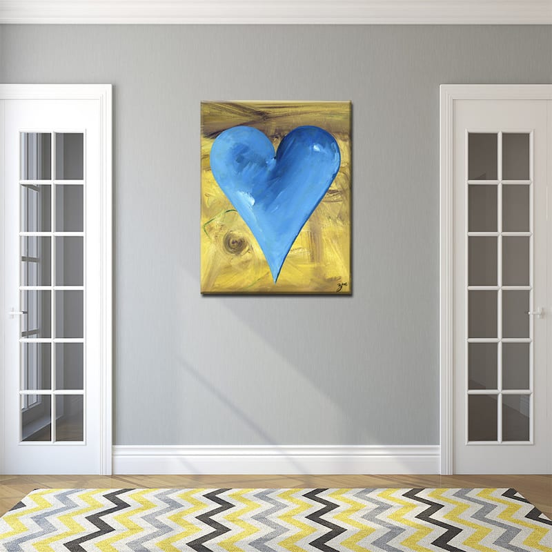 'James' Heartwork Wrapped Canvas Art