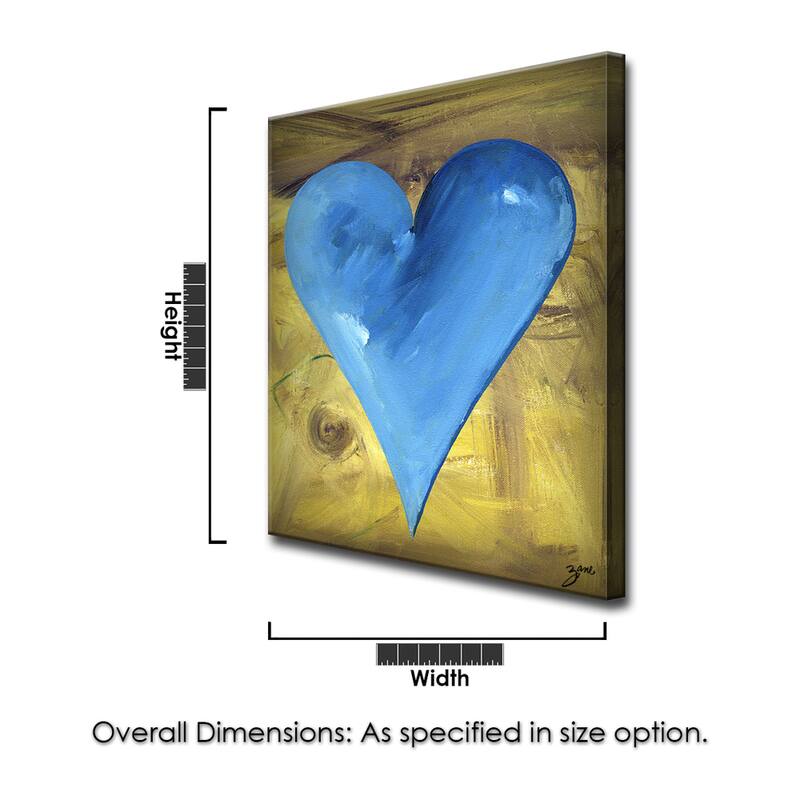 'James' Heartwork Wrapped Canvas Art