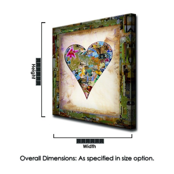 'Nature Heart' Heartwork Wrapped Canvas Art