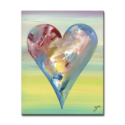 'Holly' Heartwork Wrapped Canvas Wall Art