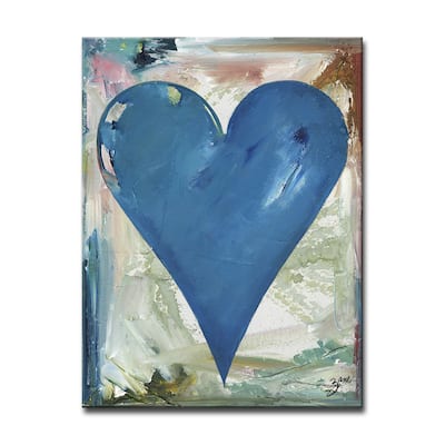 'Michael' Heartwork Wrapped Canvas Wall Art