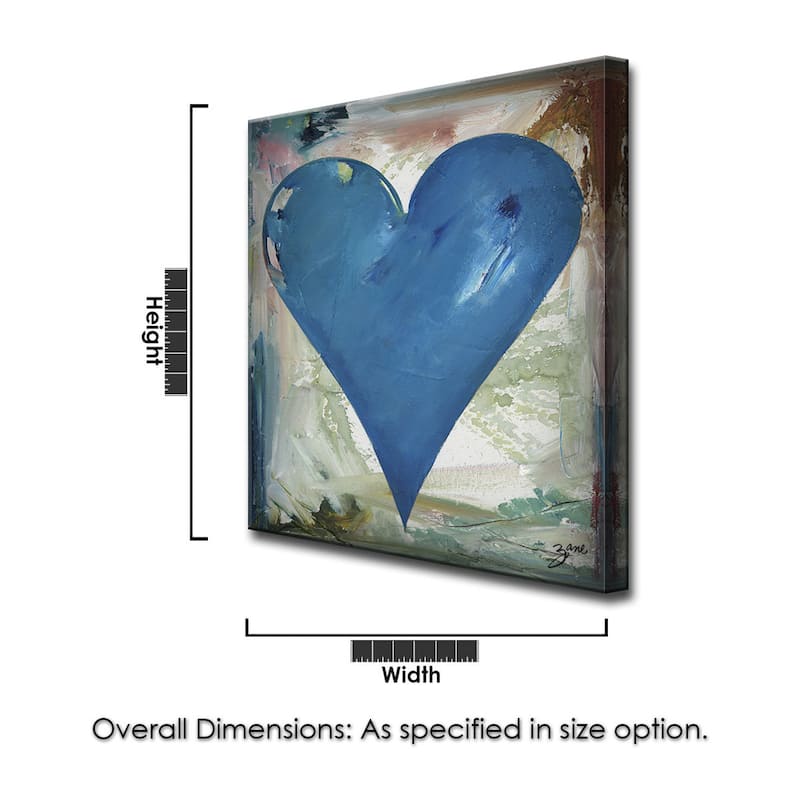 'Michael' Heartwork Wrapped Canvas Wall Art