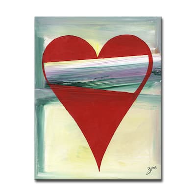 'Marisol' Heartwork Wrapped Canvas Wall Art