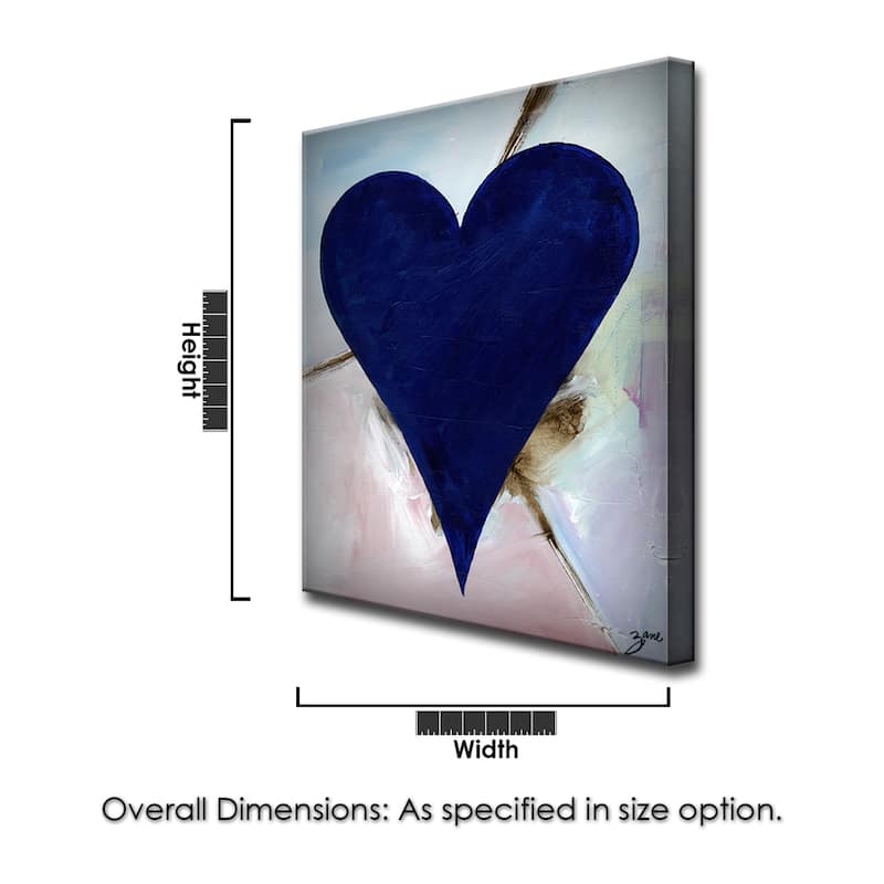 'Felipe' Heartwork Wrapped Canvas Wall Art