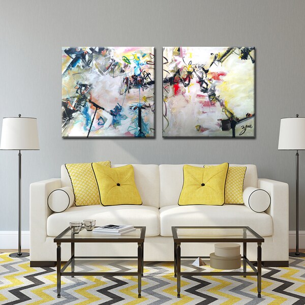 Shop-Abstract-XIII'-Wrapped-Canvas-Wall-Art---On-Sale-...