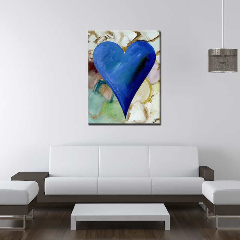 'Ernesto' Heartwork Wrapped Canvas Wall Art