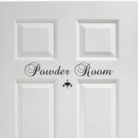 Powder Room Vinyl Decal Bathroom Decor Vinyl Wall Decal - Bed Bath 