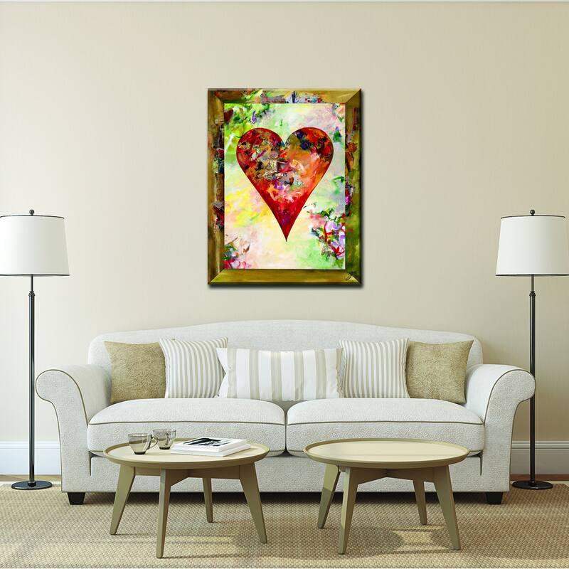 'Connected3' Heartwork Wrapped Canvas Art