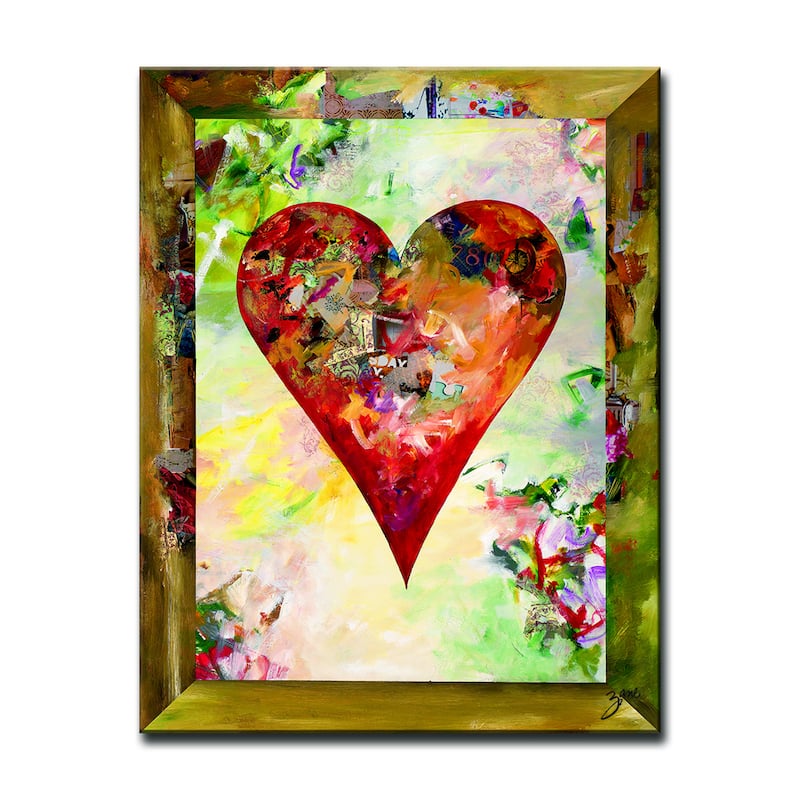 'Connected3' Heartwork Wrapped Canvas Art