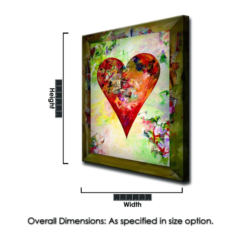 'Connected3' Heartwork Wrapped Canvas Art