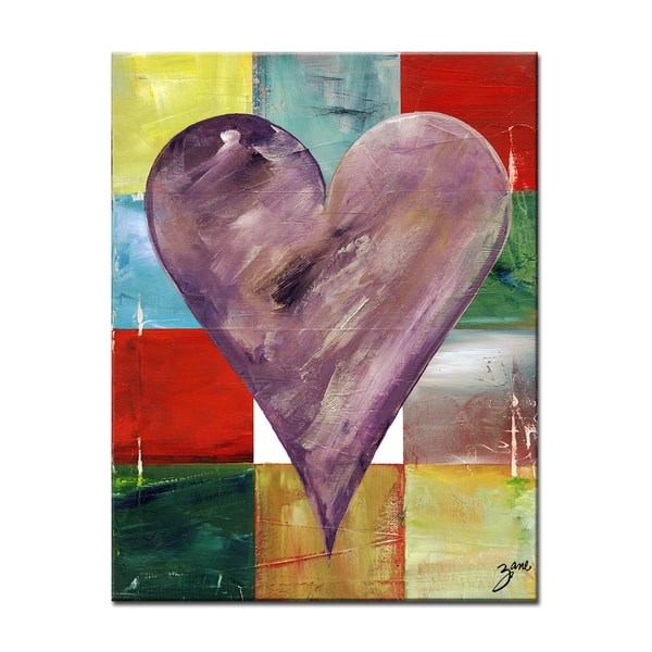 slide 2 of 6, 'Cairo' Heartwork Wrapped Canvas Wall Art